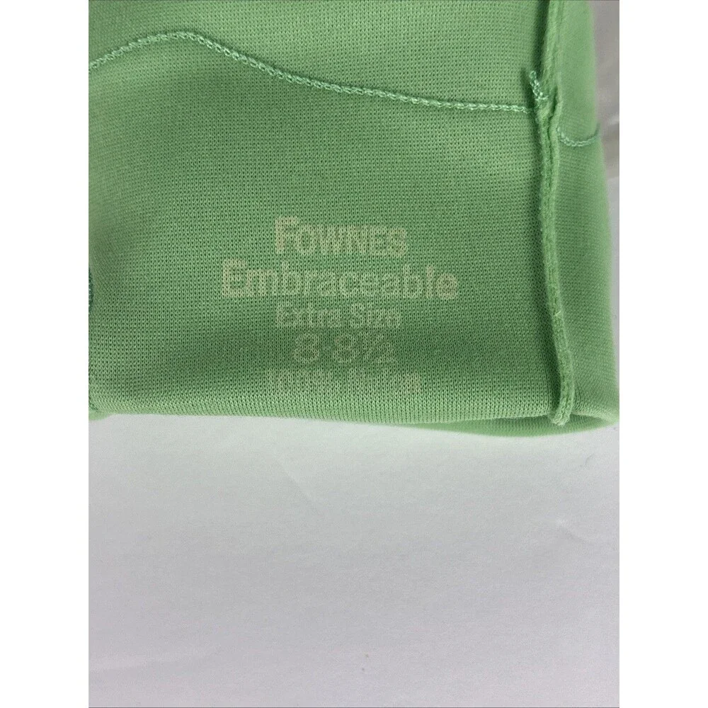 VTG Fownes Embraceable Gloves Lt Green Wrist Length Extra Size 8 - 8.5
